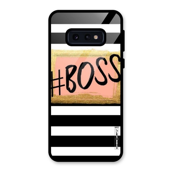 Boss Stripes Glass Back Case for Galaxy S10e