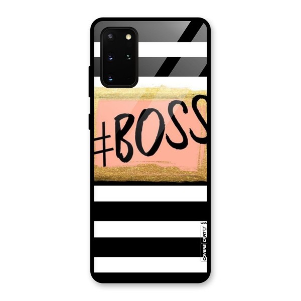 Boss Stripes Glass Back Case for Galaxy S20 Plus