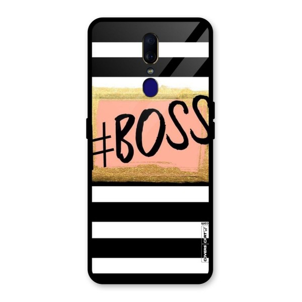 Boss Stripes Glass Back Case for Oppo F11