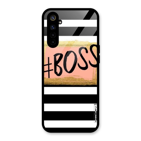 Boss Stripes Glass Back Case for Realme 6