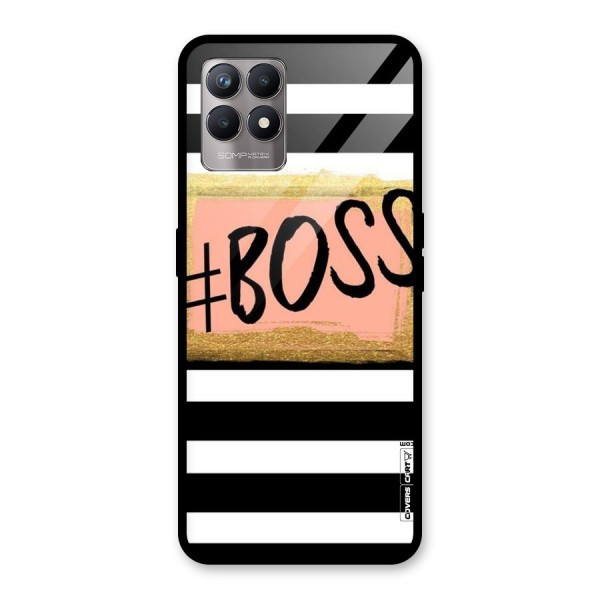 Boss Stripes Glass Back Case for Realme 8i