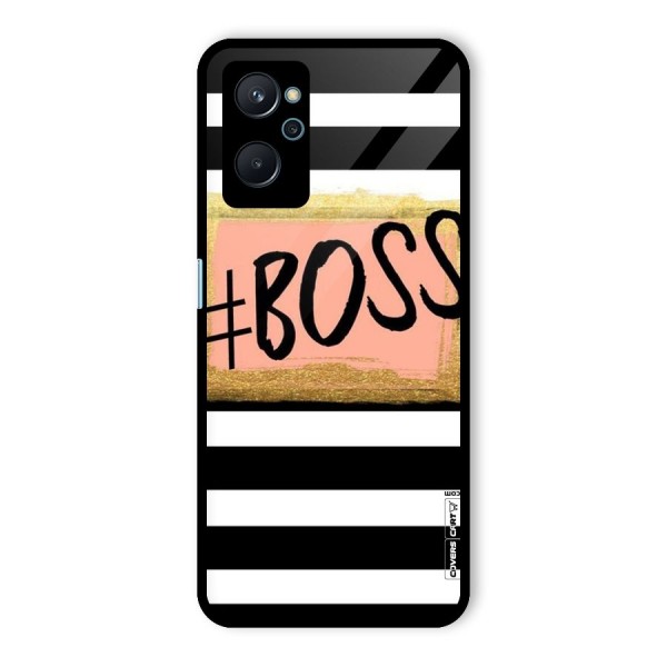 Boss Stripes Glass Back Case for Realme 9i