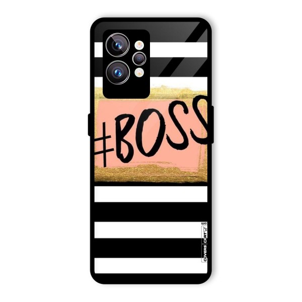 Boss Stripes Glass Back Case for Realme GT2 Pro