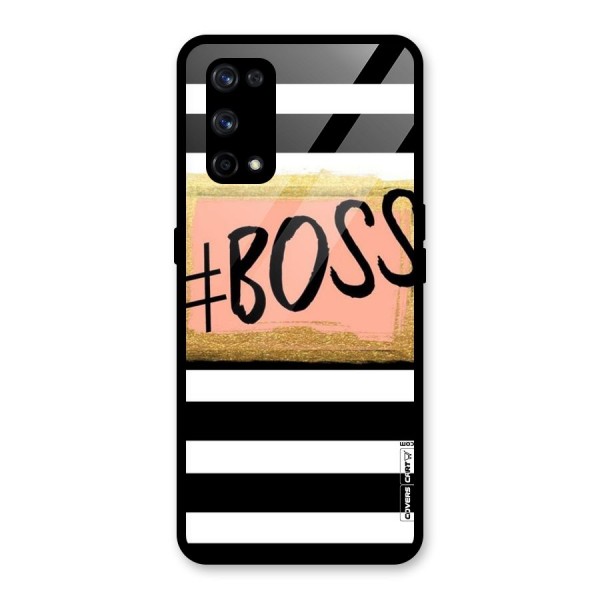 Boss Stripes Glass Back Case for Realme X7 Pro