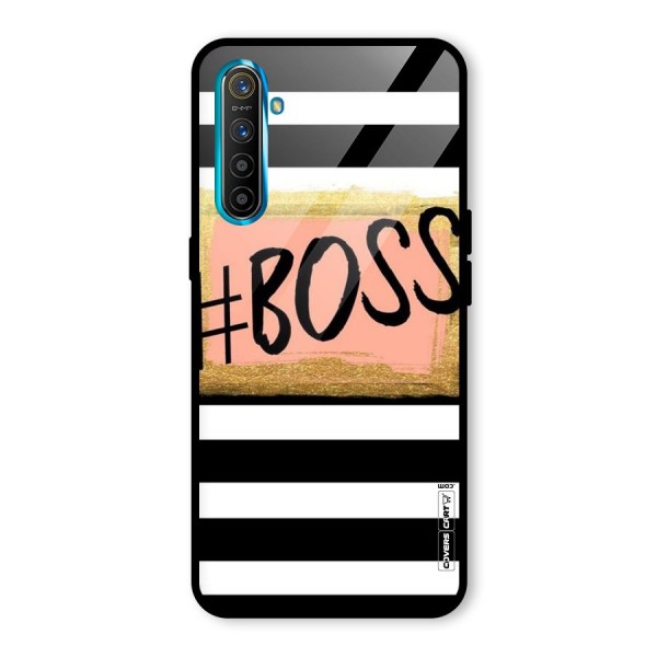 Boss Stripes Glass Back Case for Realme XT