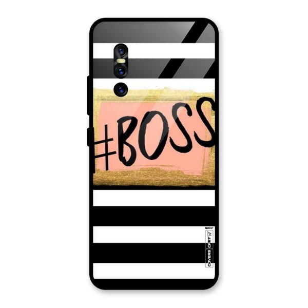 Boss Stripes Glass Back Case for Vivo V15 Pro