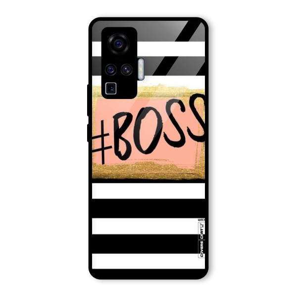 Boss Stripes Glass Back Case for Vivo X50 Pro