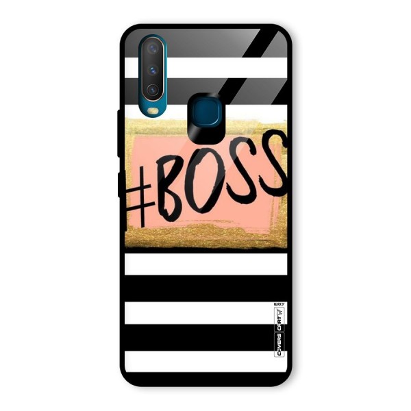 Boss Stripes Glass Back Case for Vivo Y15