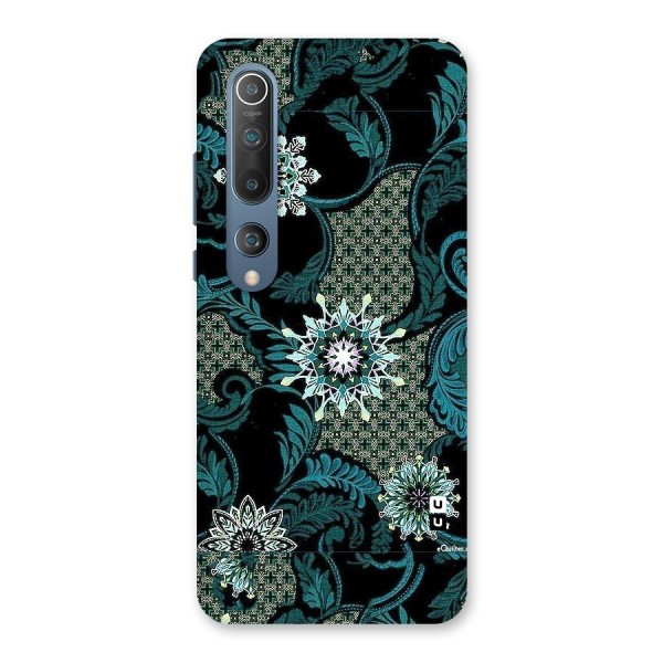 Bottle Green Floral Back Case for Mi 10