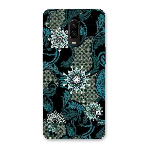 Bottle Green Floral Back Case for OnePlus 6T