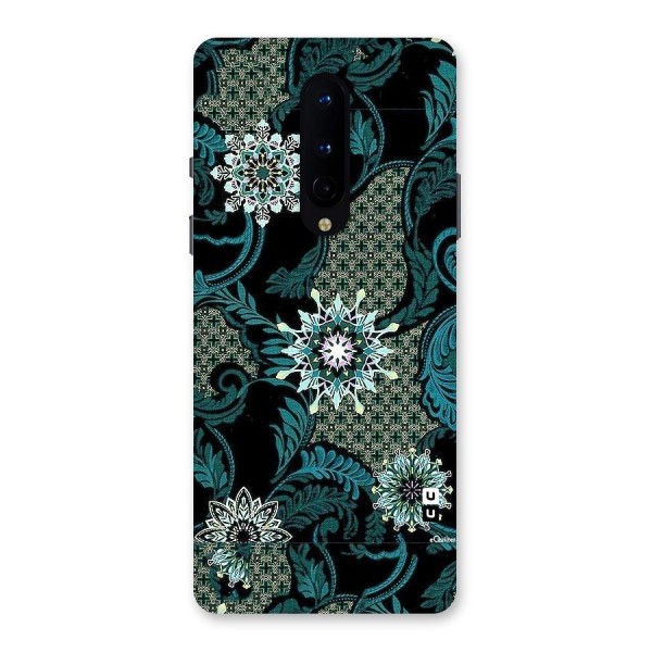 Bottle Green Floral Back Case for OnePlus 8