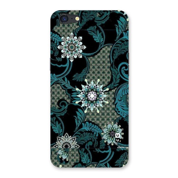 Bottle Green Floral Back Case for Oppo A71