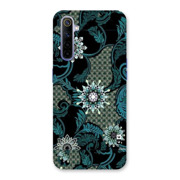 Bottle Green Floral Back Case for Realme 6i