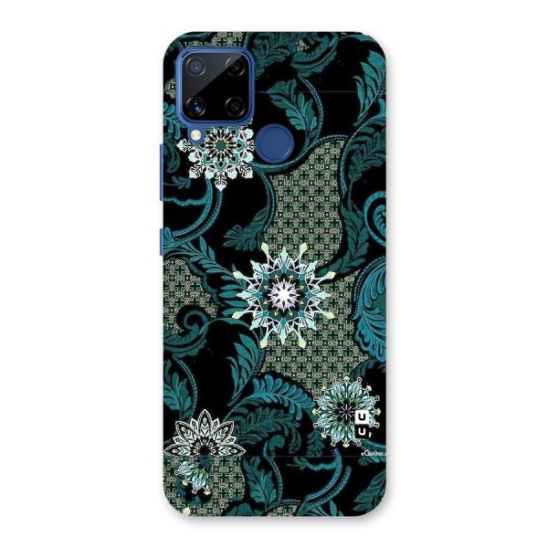 Bottle Green Floral Back Case for Realme C12