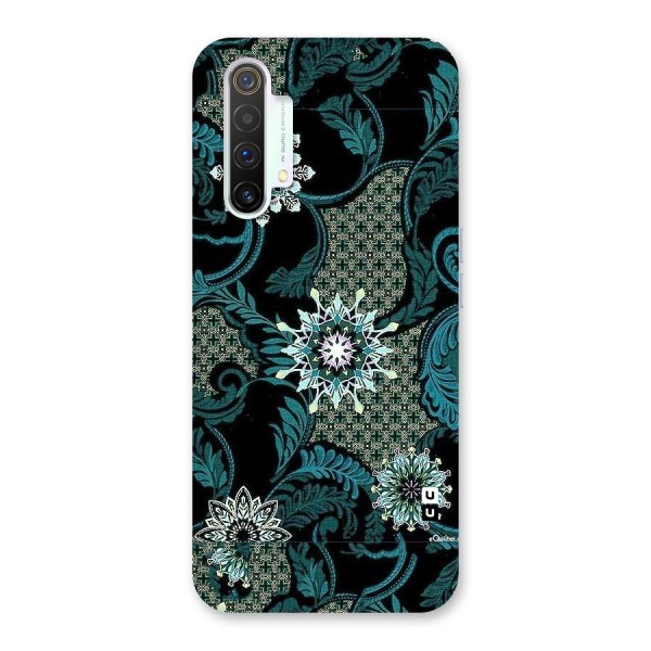 Bottle Green Floral Back Case for Realme X3