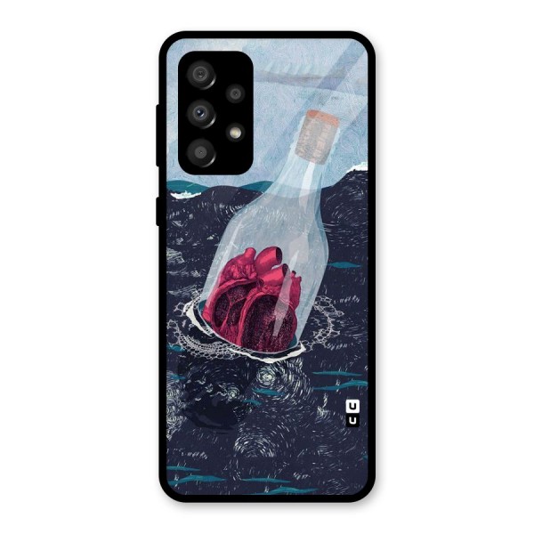 Bottle Heart Glass Back Case for Galaxy A32