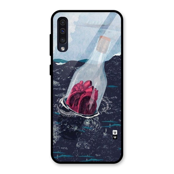 Bottle Heart Glass Back Case for Galaxy A50s