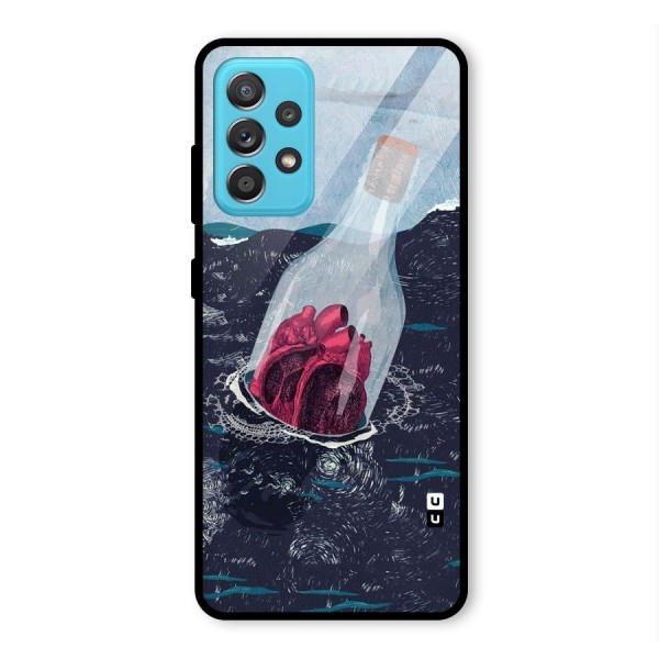 Bottle Heart Glass Back Case for Galaxy A52s 5G