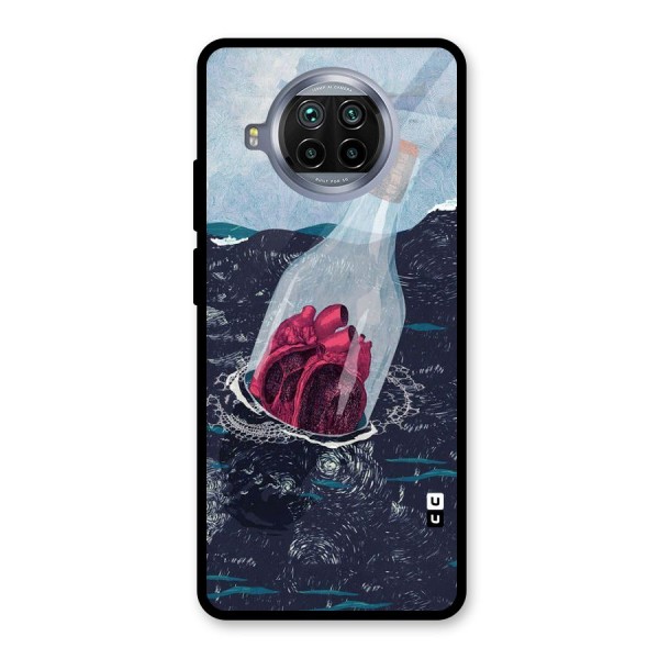 Bottle Heart Glass Back Case for Mi 10i