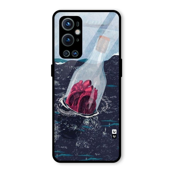 Bottle Heart Glass Back Case for OnePlus 9 Pro