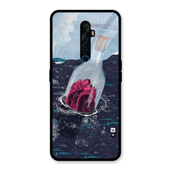 Bottle Heart Glass Back Case for Oppo Reno2 Z