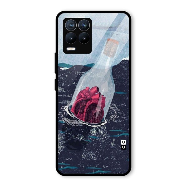 Bottle Heart Glass Back Case for Realme 8 Pro