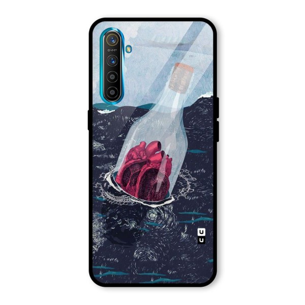 Bottle Heart Glass Back Case for Realme XT