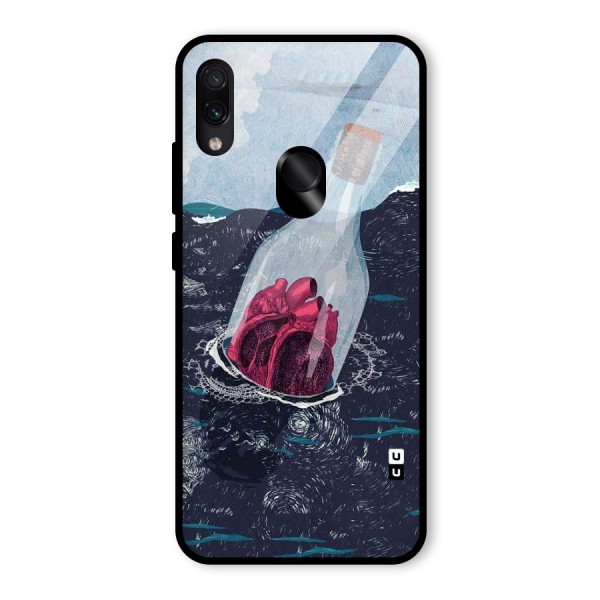 Bottle Heart Glass Back Case for Redmi Note 7