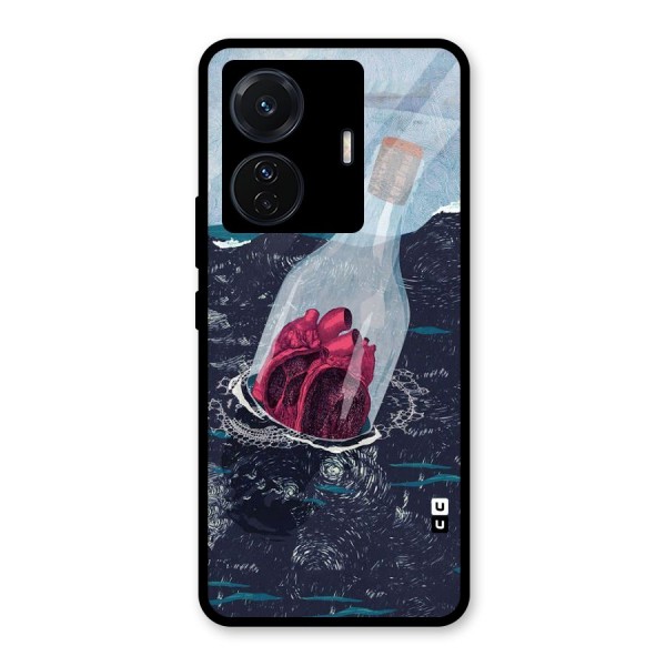 Bottle Heart Glass Back Case for Vivo T1 Pro