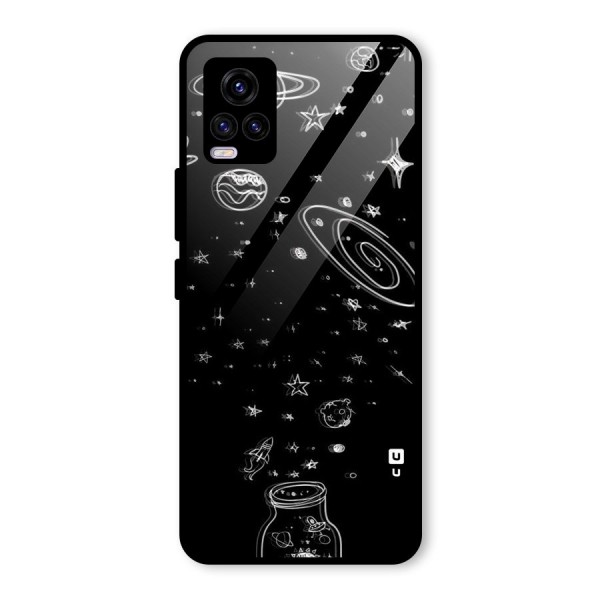 Bottle Of Stars Glass Back Case for Vivo V20