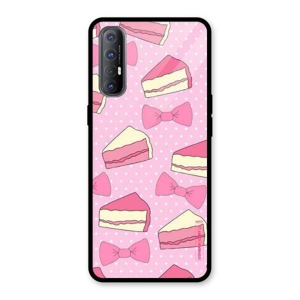 Bow Cake Glass Back Case for Oppo Reno3 Pro