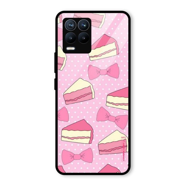 Bow Cake Glass Back Case for Realme 8 Pro