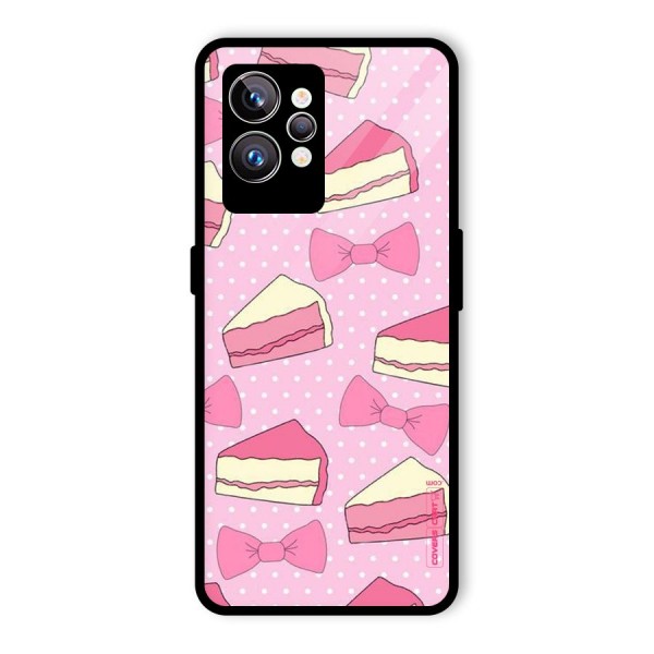 Bow Cake Glass Back Case for Realme GT2 Pro