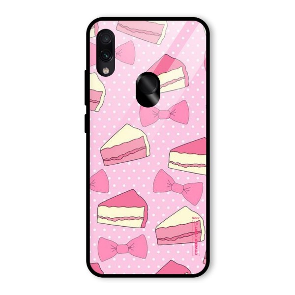 Bow Cake Glass Back Case for Redmi Note 7