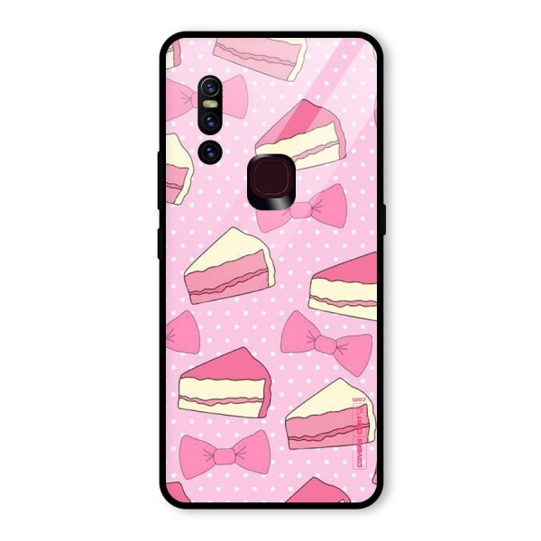 Bow Cake Glass Back Case for Vivo V15