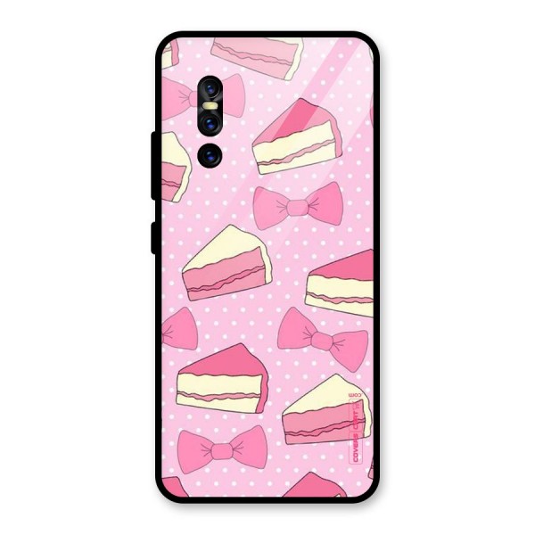 Bow Cake Glass Back Case for Vivo V15 Pro