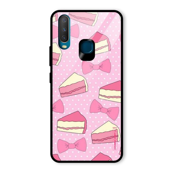 Bow Cake Glass Back Case for Vivo Y17