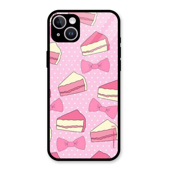 Bow Cake Glass Back Case for iPhone 14 Plus