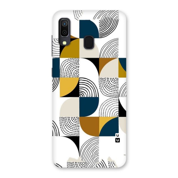 Boxes Pattern Back Case for Galaxy A20