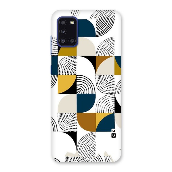 Boxes Pattern Back Case for Galaxy A31