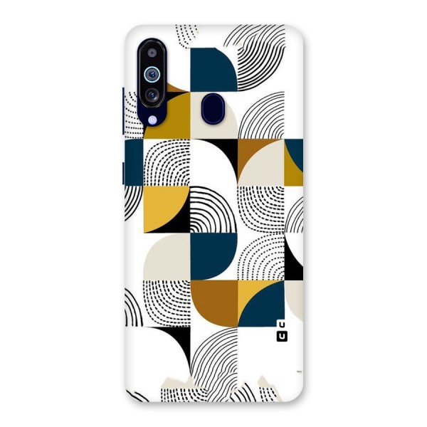 Boxes Pattern Back Case for Galaxy A60