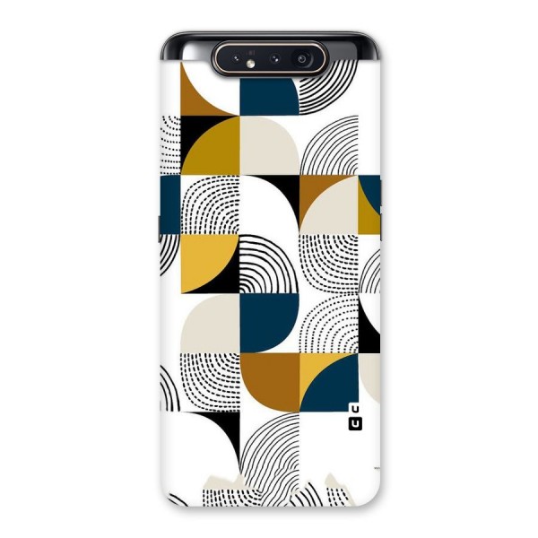 Boxes Pattern Back Case for Galaxy A80