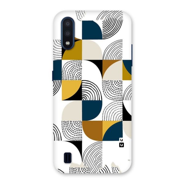 Boxes Pattern Back Case for Galaxy M01