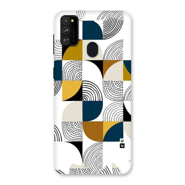 Boxes Pattern Back Case for Galaxy M21