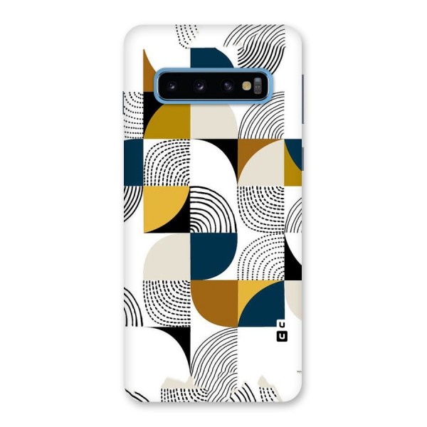 Boxes Pattern Back Case for Galaxy S10