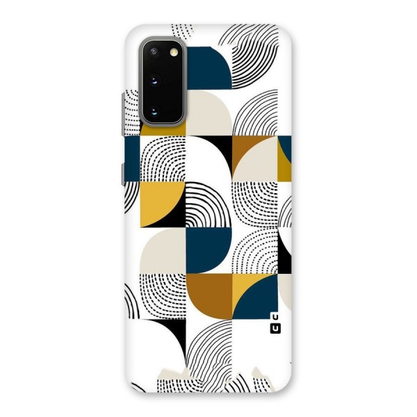 Boxes Pattern Back Case for Galaxy S20