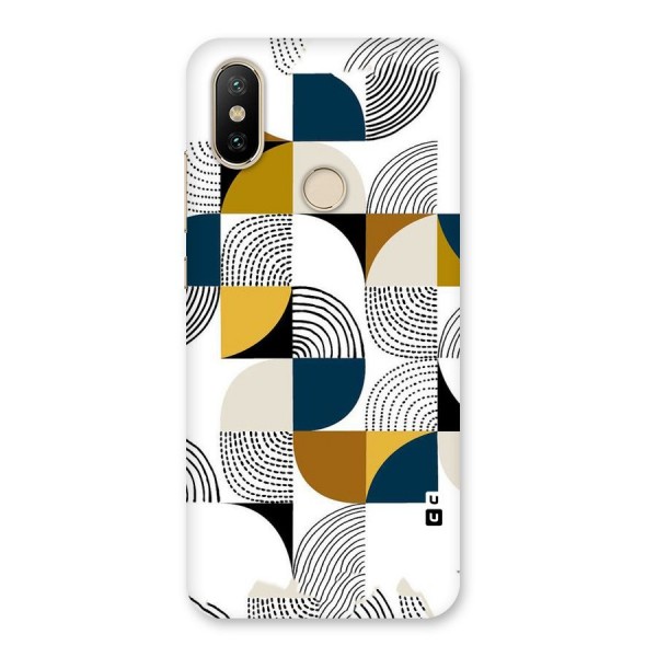 Boxes Pattern Back Case for Mi A2