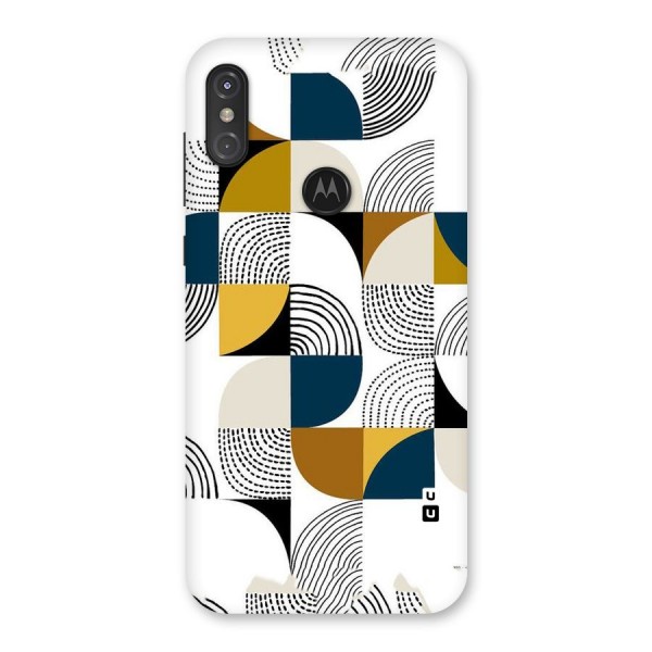 Boxes Pattern Back Case for Motorola One Power