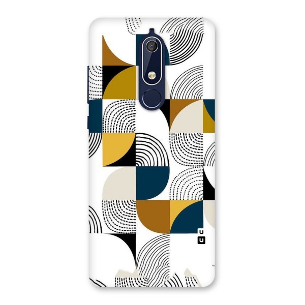 Boxes Pattern Back Case for Nokia 5.1