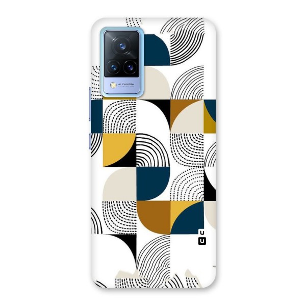 Boxes Pattern Back Case for Vivo V21 5G